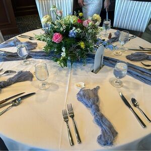 Frosted table number signs 1-7 available